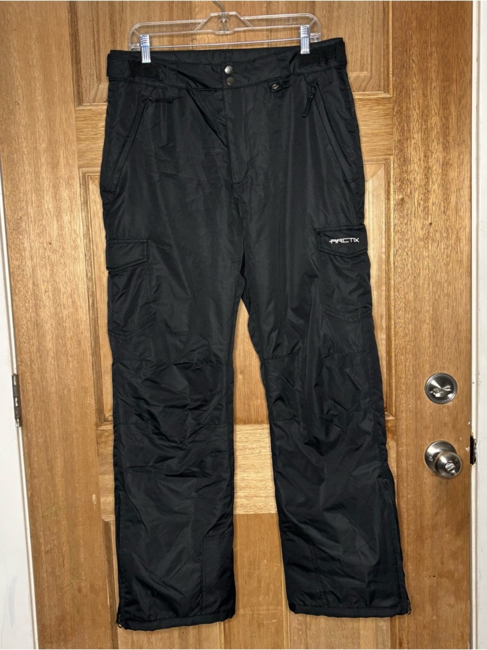 Arctix Men's Black Cargo Snow Pants regular fit Winter Trousers size M